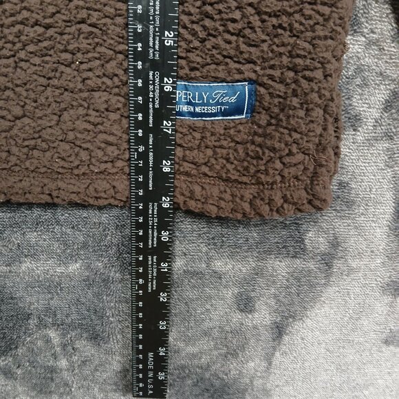 Properly Tied Mens Sherpa 3/4 Zip Pullover Size Medium - Picture 7 of 8